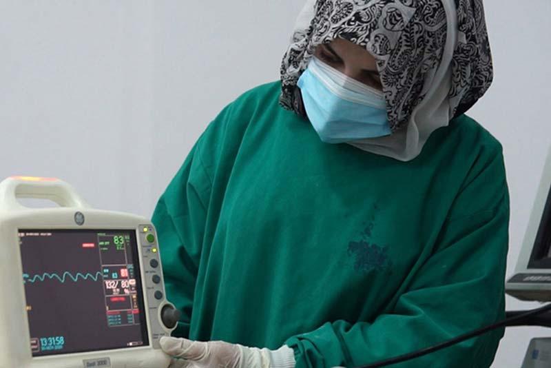 Gul-e-Laila, a nurse, is among the providers treating more than 45 critical COVID-19 patients at North West General Hospital.