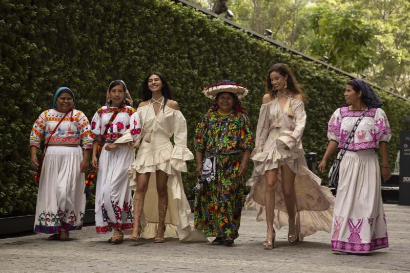 Patricia Govea with models.
