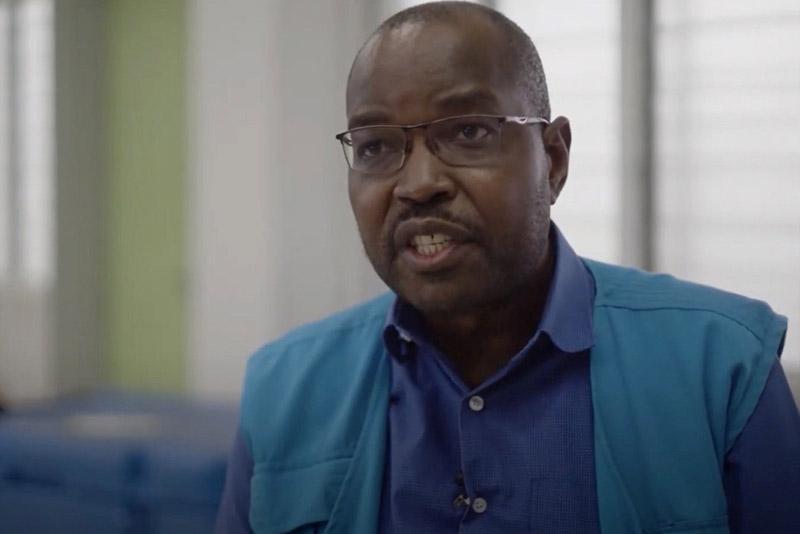 Peter Okoth, a Health Specialist at UNICEF Kenya.
