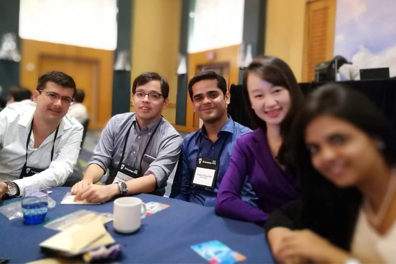 Kaushik and his colleagues at an IFC work event in 2016.