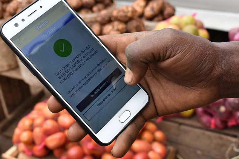 Order on Soko Yetu App successfully received.