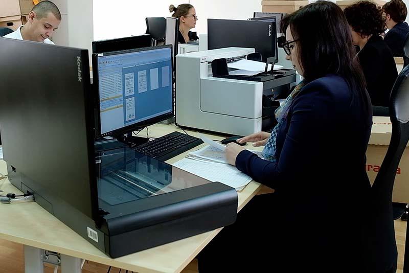 Document scanning process.