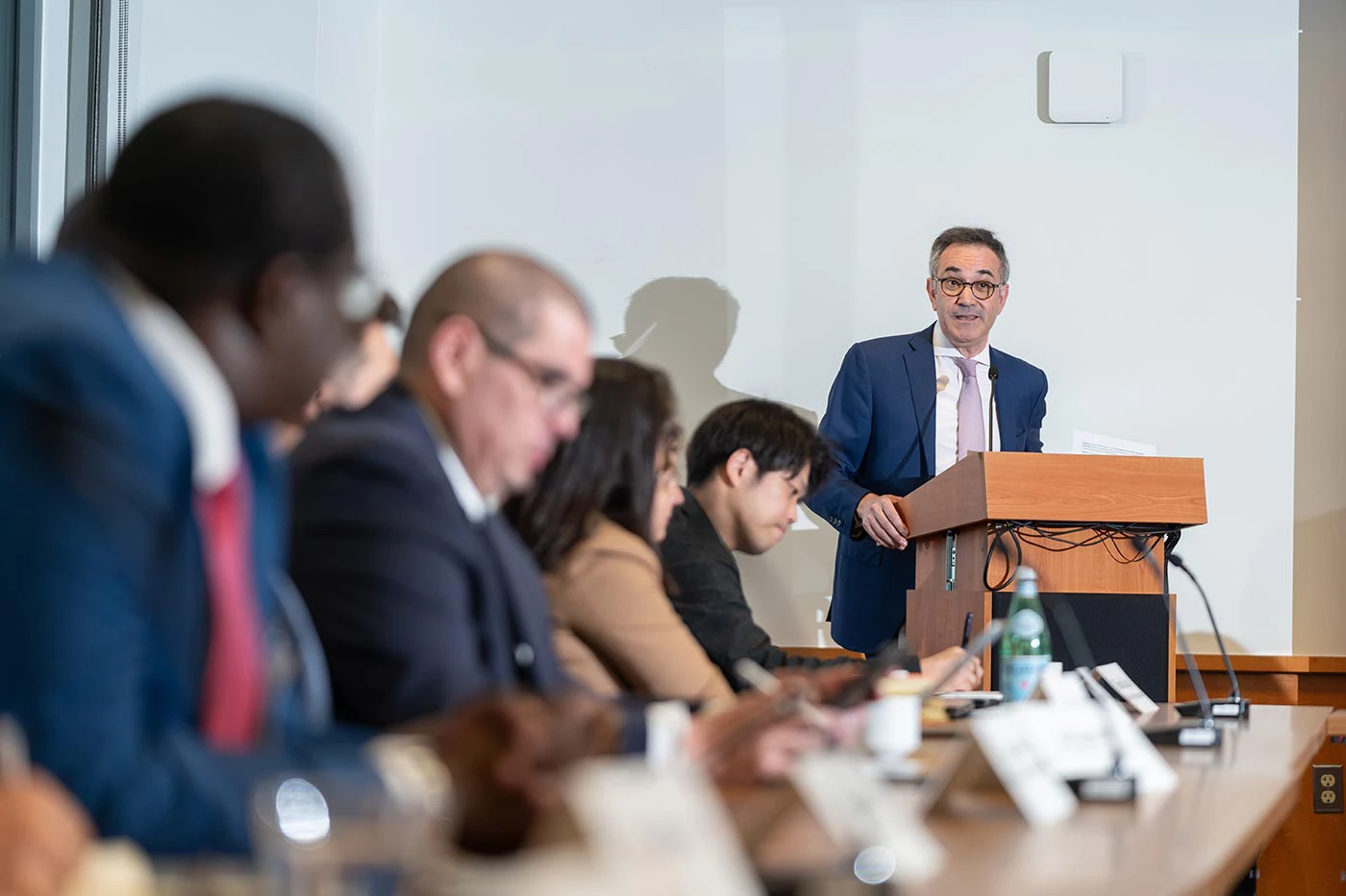 Farid Fezoua, Stop-Winlock’s Global Director for Health, Education and Services, speaking at the event.
